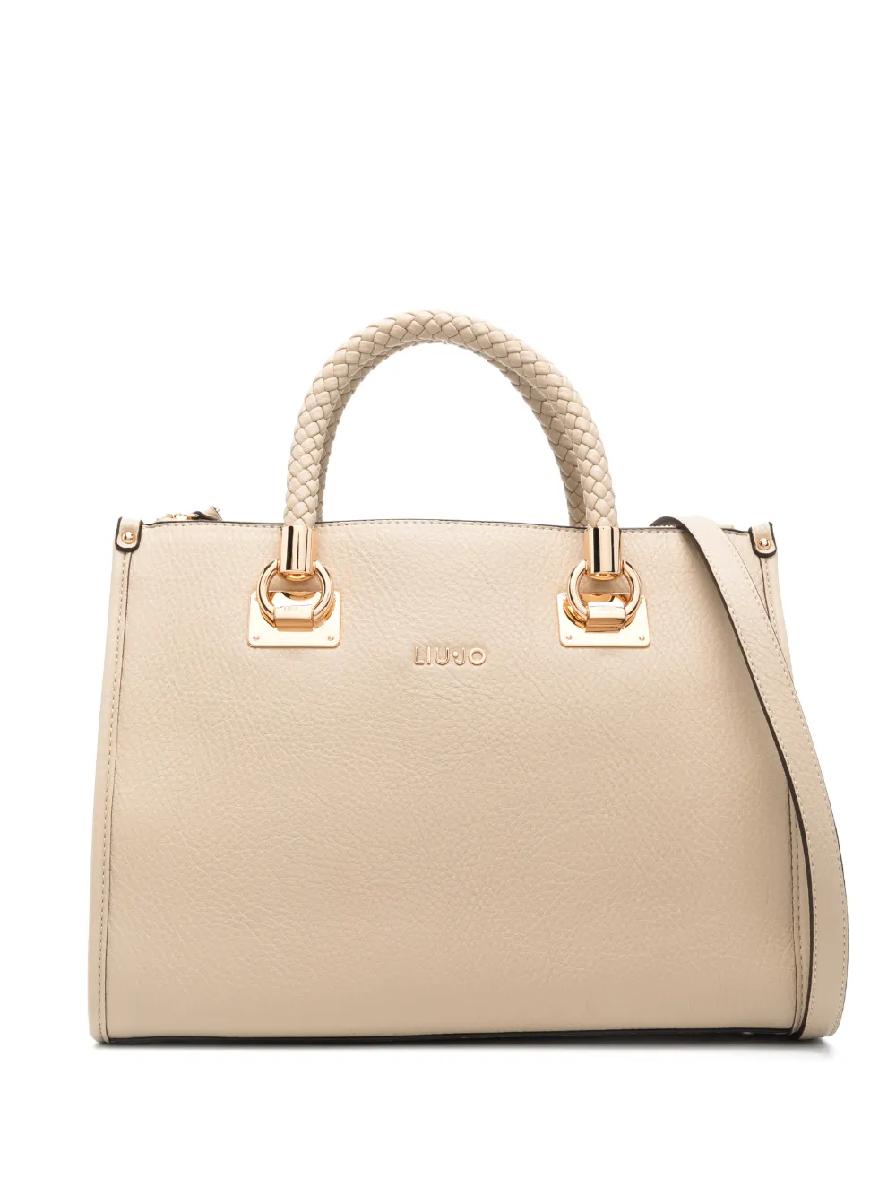 

Сумка-тоут среднего размера с плетеными ручками Liu Jo, нейтральный