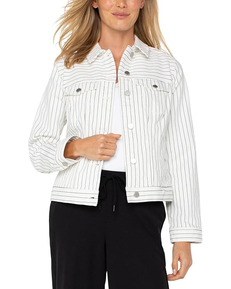 

Куртка Liverpool Los Angeles Classic Jean Jacket, цвет White/Black/Pinstripe