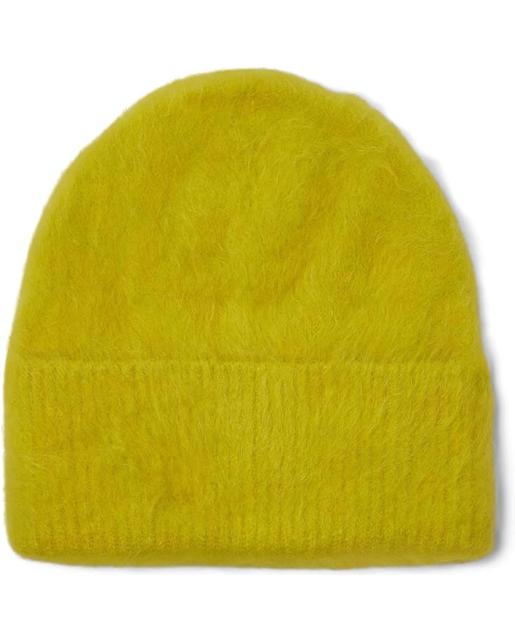 

Шапка Madewell Brushed Cuffed Beanie, цвет Heather Chartreuse