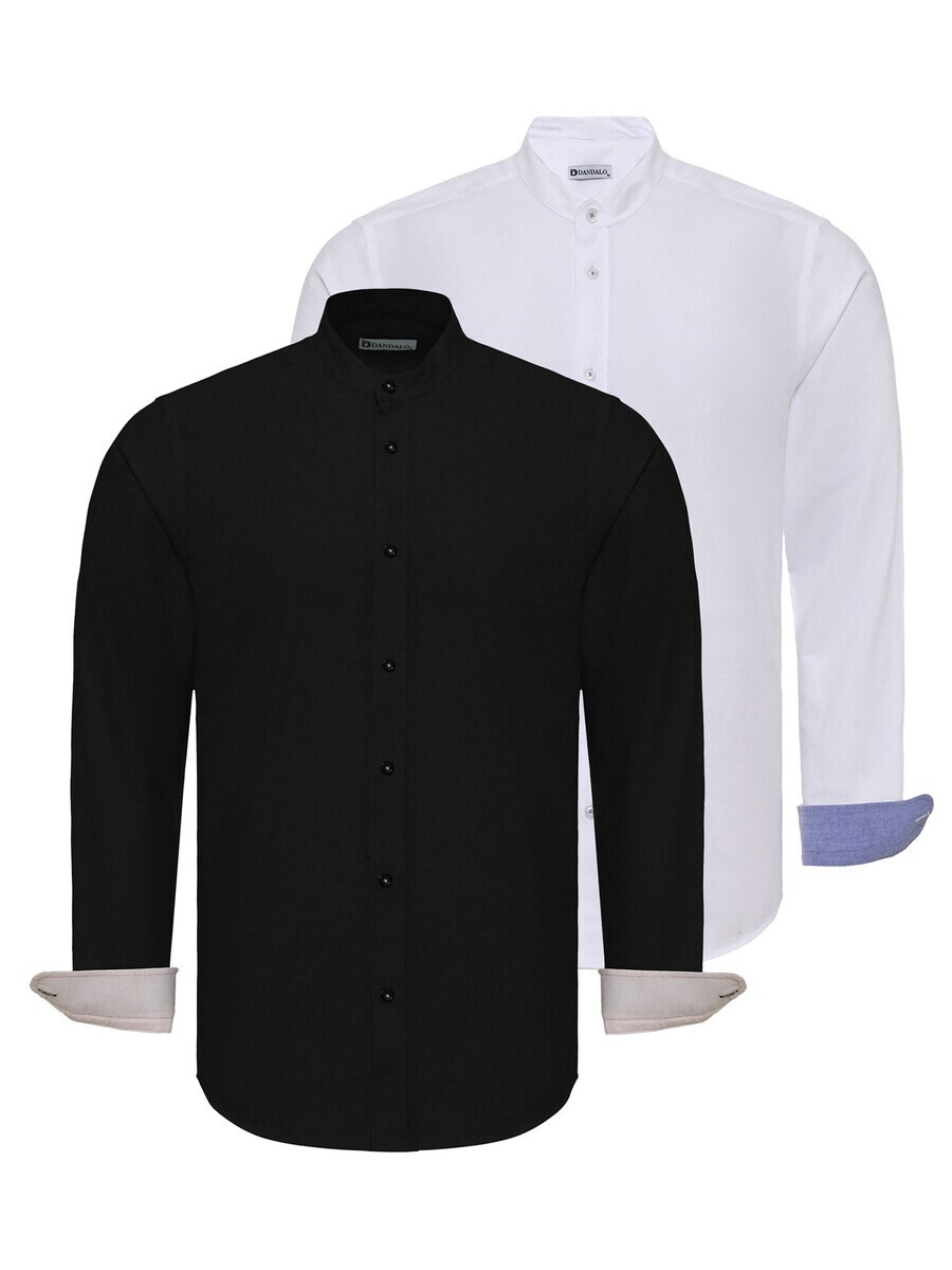 

Повседневная рубашка Dandalo Slim fit Button Up Shirt, черный