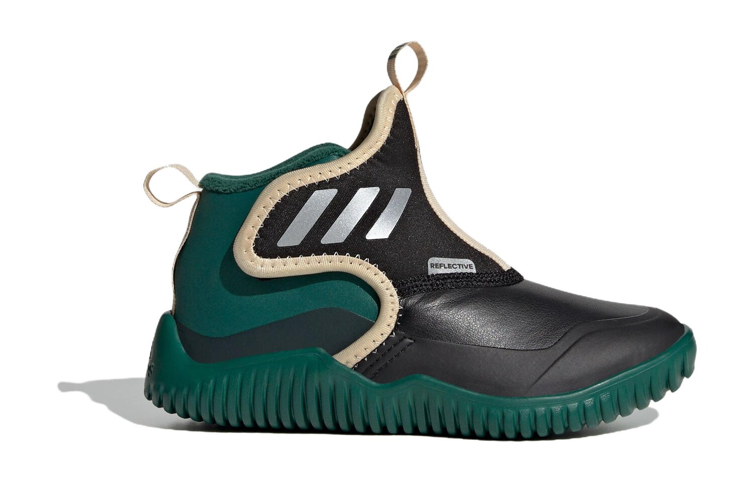 Кроссовки adidas Rapidazen Slip-on Kids Lifestyle Shoes Kids Mid-top, черный/зеленый — фото 2