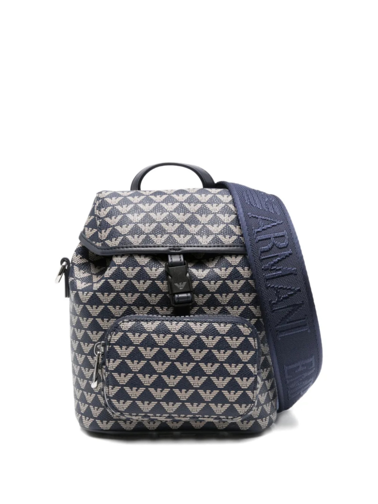 

Рюкзак с завязками и мотивом орла Emporio Armani Kids, синий