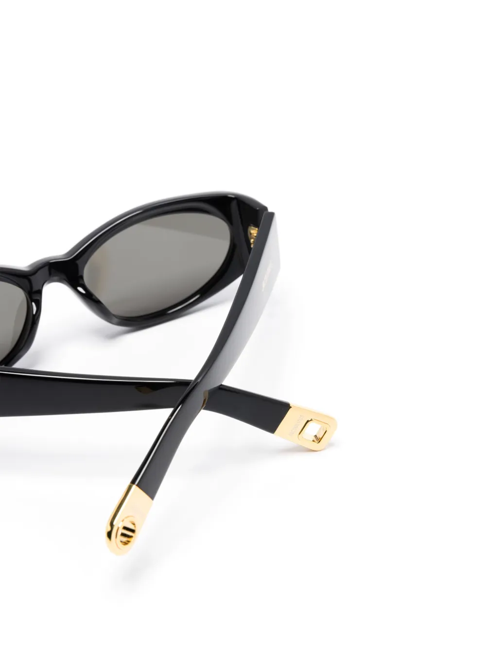 Солнцезащитные очки Les lunettes Ovalo JACQUEMUS, черный — фото 3