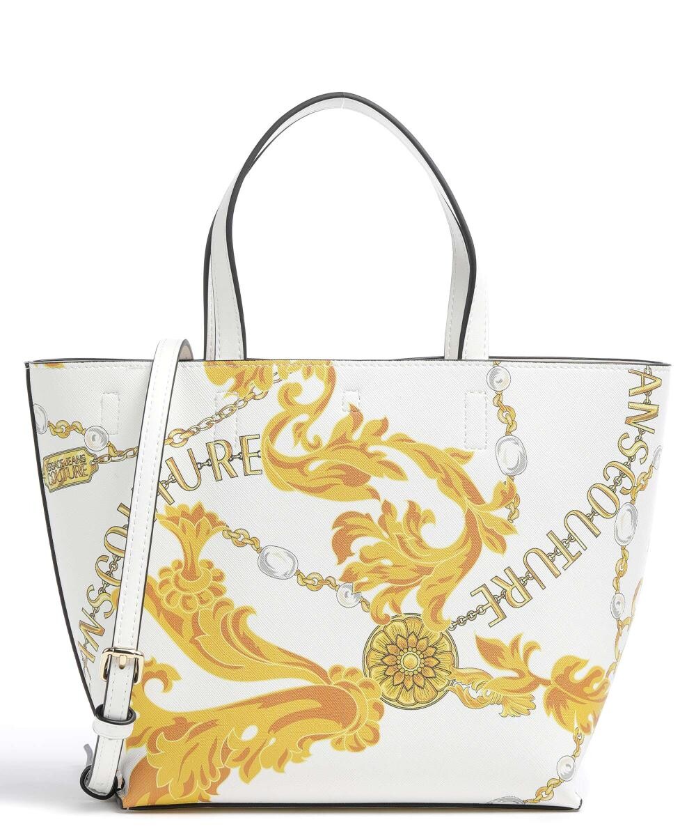 

Двусторонний шоппер из искусственной кожи Versace Jeans Couture, белый