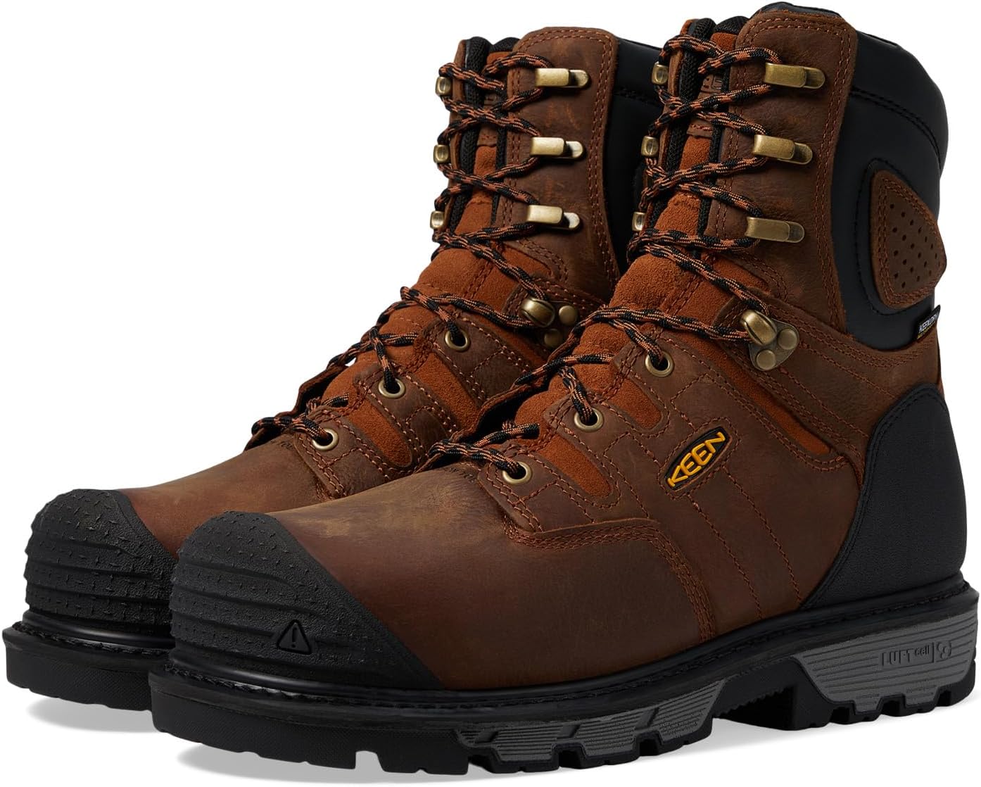 

Ботинки KEEN Utility Camden 8" Waterproof 600G (Comp Toe), цвет Leather Brown/Black