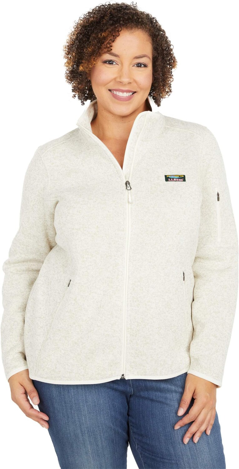 

Куртка L.L.Bean Plus Size Sweater Fleece Full Zip Jacket, цвет Sailcloth