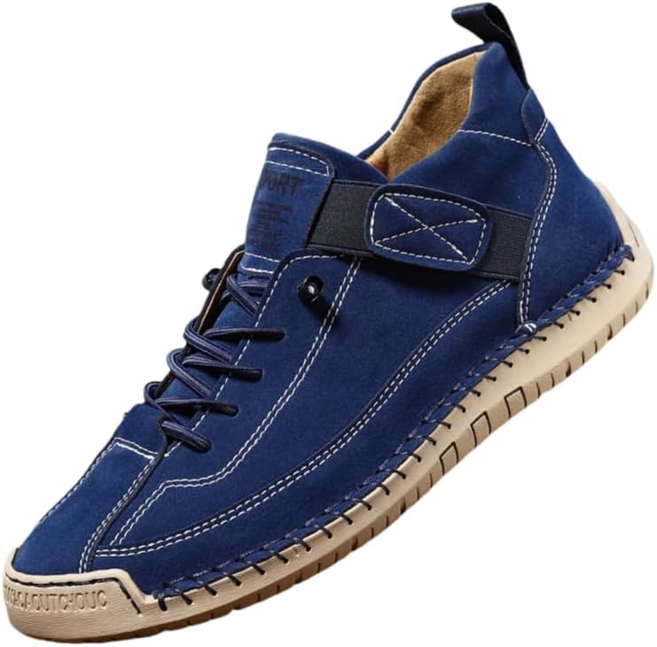 

Модные мужские повседневные кроссовки - прочные, с нескользящей мягкой подошвой, осенне-зимние спортивные кеды с комфортной посадкой Hoalox, синий
