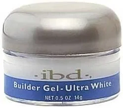 Гель для умывания Ibd — Гель для наращивания ногтей Builder Ultra White, 14 г