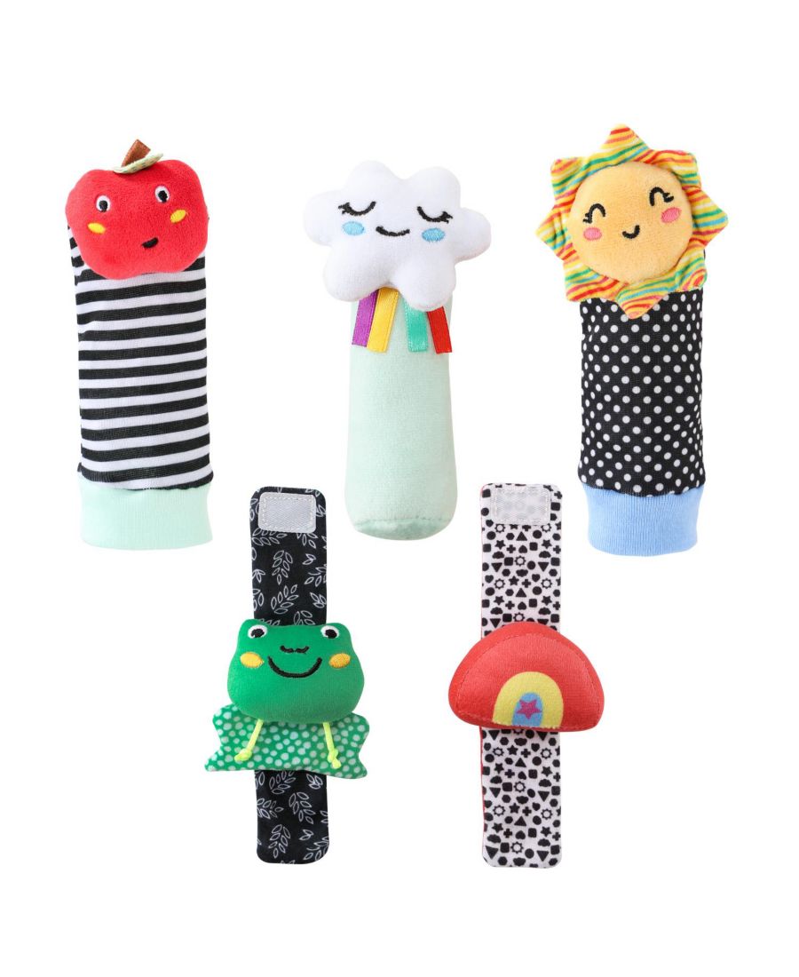 

Набор из 5 предметов: носки-погремушки и наручная погремушка в стиле Монтессори The Peanutshell, Assorted Pre-pack (See Table 9