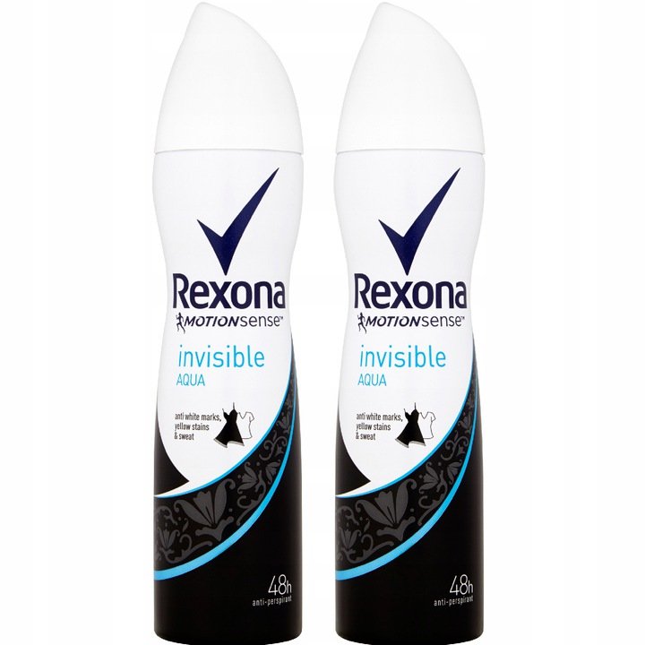 

Rexona, Невидимый аква-антиперспирант, 2x150 мл