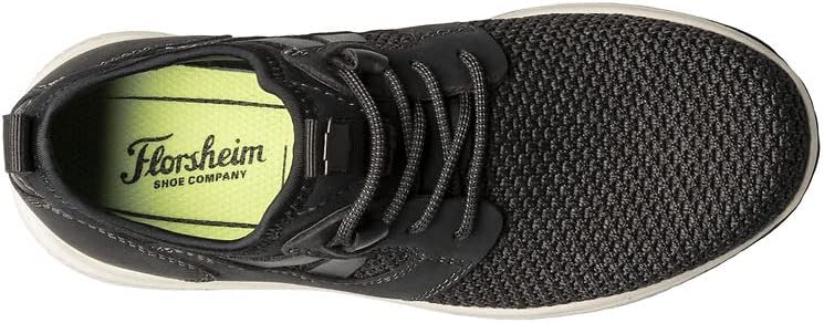 Кроссовки Florsheim для мальчиков, модель Great Lakes Knit с простым носком - для младших и старших детей, черный — фото 2