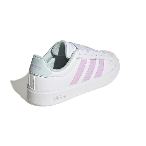 Детские спортивные кроссовки Streetalk на шнуровке Adidas, White Black — фото 4