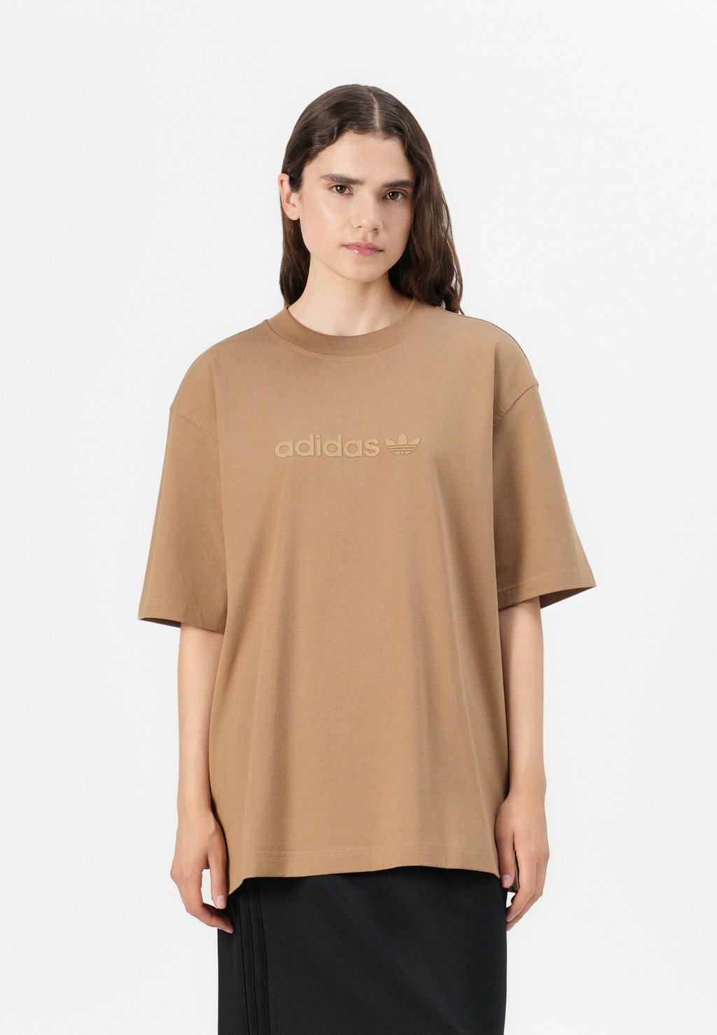 

Футболка с принтом TEE - Basic T-shirt Adidas Originals, коричневый