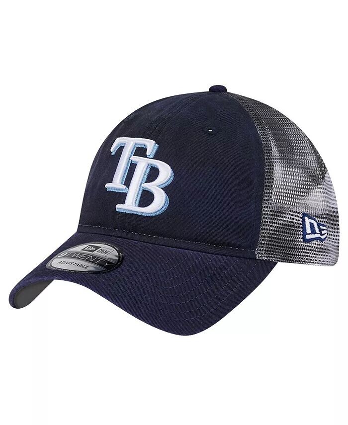 

Мужская темно-синяя кепка Tampa Bay Rays Team Slick Trucker 9TWENTY Adjustable New Era
