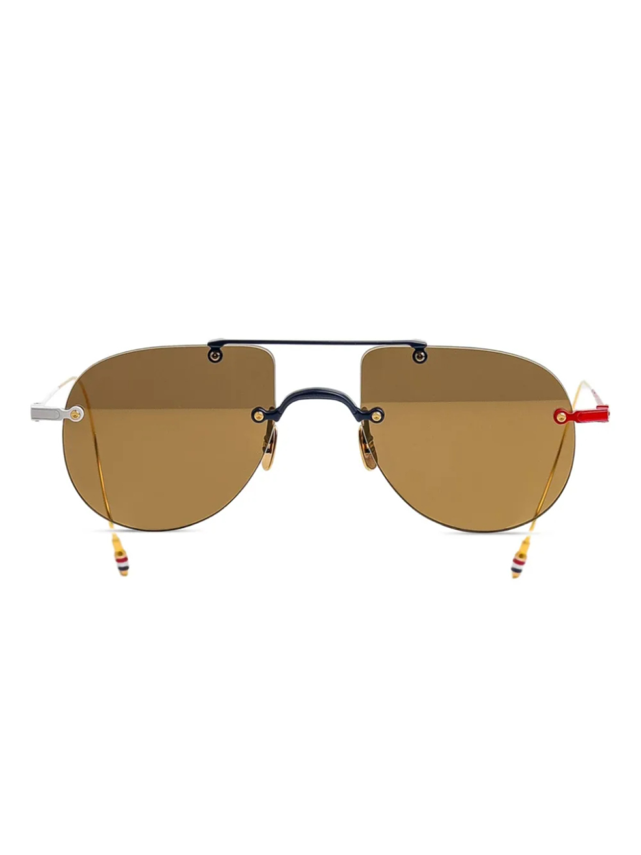 

Солнцезащитные очки в оправе «пилот» Thom Browne Eyewear, золотой