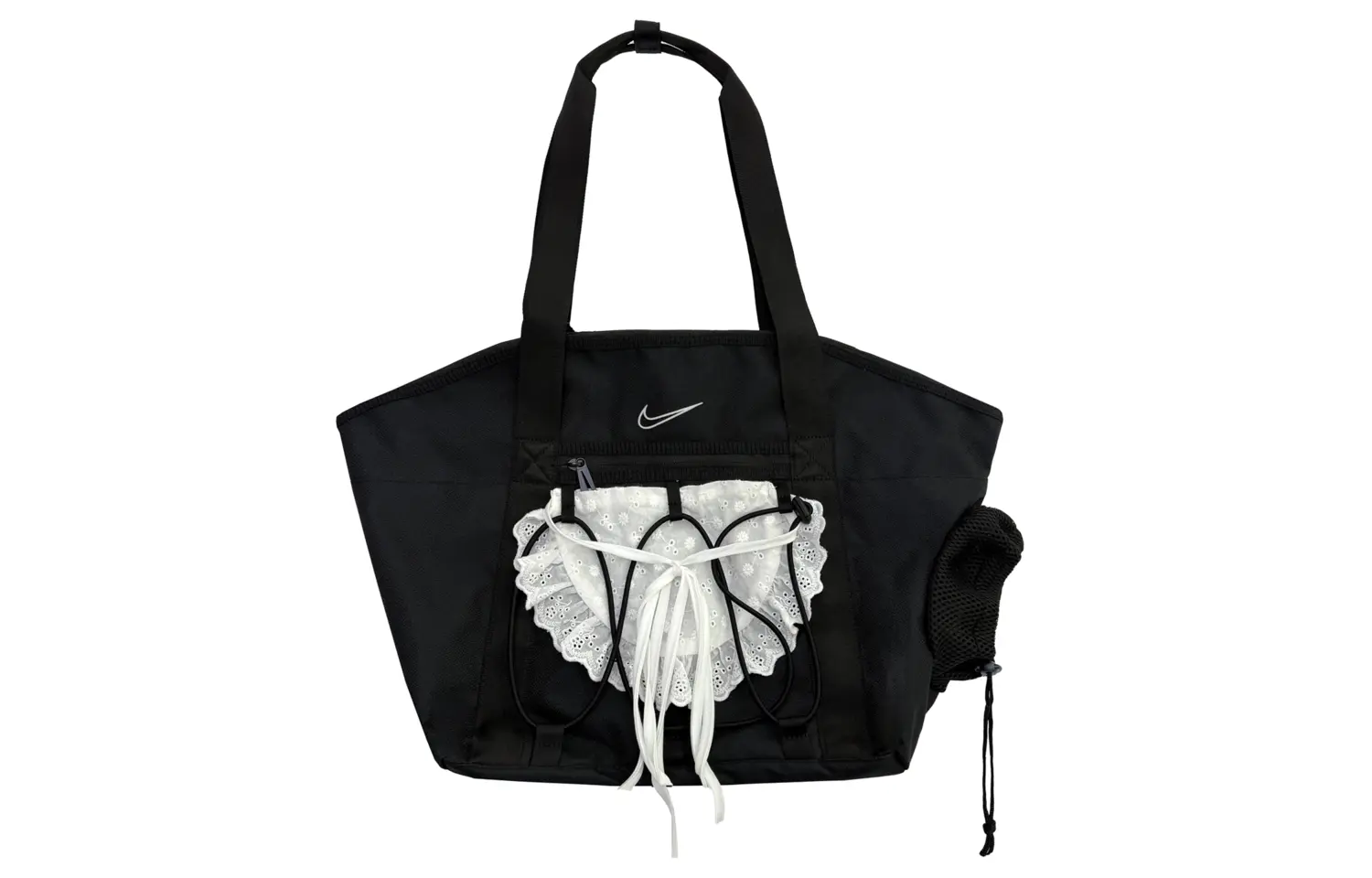 

Nike Одноплечевая тканевая сумка унисекс черно-белая, Dark Gray (Black, Pet Carrier Style)