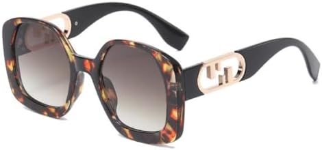 

Модные солнцезащитные очки большого размера 2027 года для женщин, винтажные панк-солнцезащитные очки для мужчин, очки для вождения, защита от УФ-излучения UV400 MTZJH, Leo