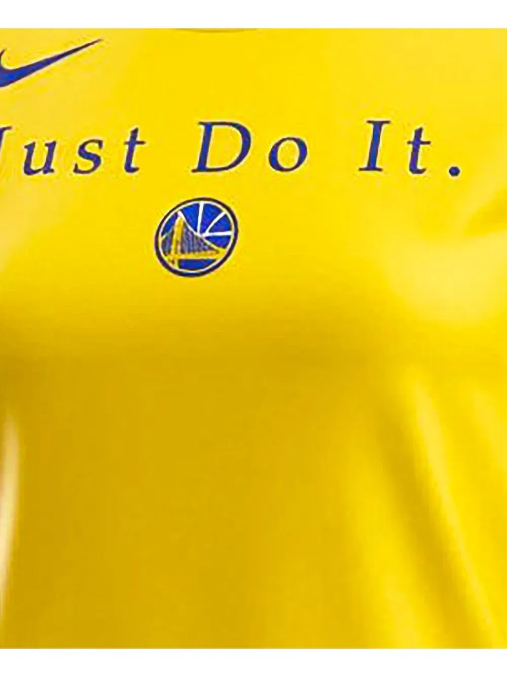 Футболка NBA Golden State Warriors "Just Do It" из быстросохнущей ткани Nike, желтый — фото 2