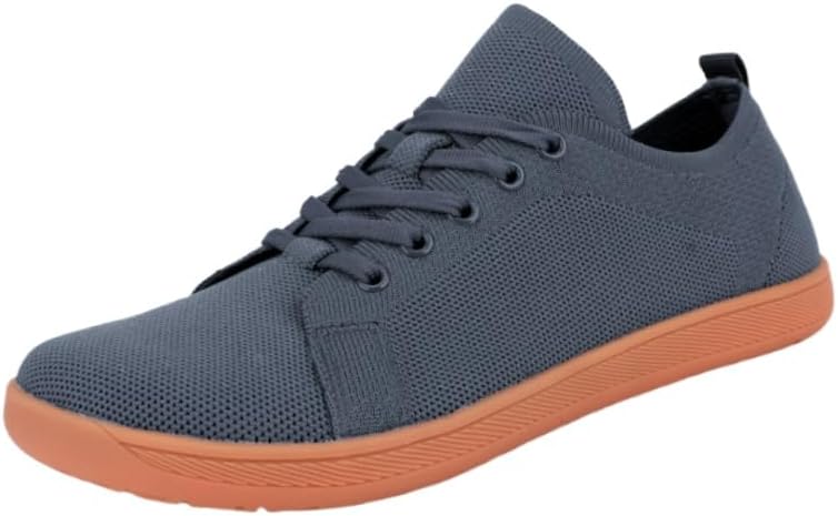 

Мужские легкие спортивные кроссовки большого размера - верх из свободной дышащей вязки, мягкая и противоскользящая подошва, подходят для ходьбы и занятий спортом Clolinde, темно-серый