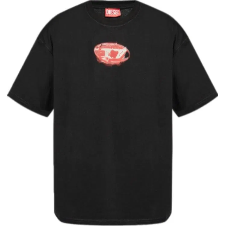 Футболка T-Boxt-K3 Logo Glowing-Effect DIESEL, Black
