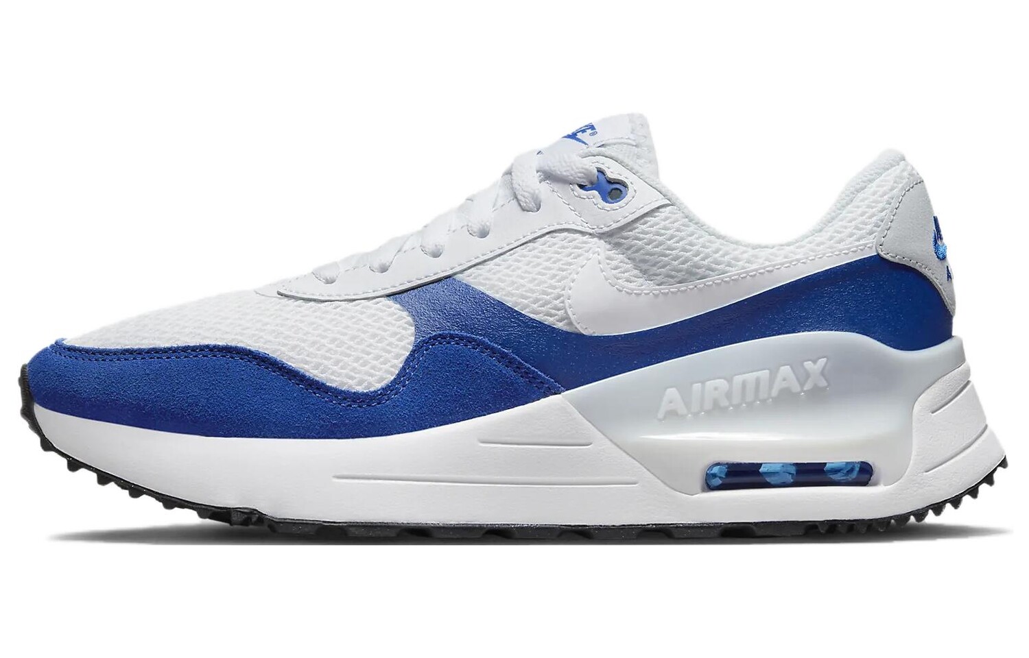 

Кроссовки Nike Air Max SYSTM Lifestyle Shoes Men Low-top White/Royal Blue, белый/синий