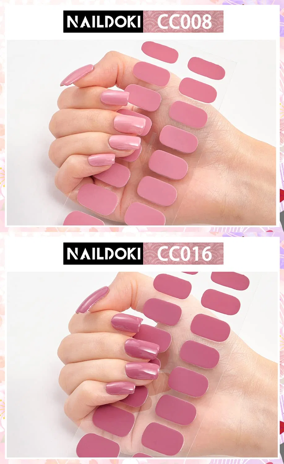 Самоклеящиеся стикеры для ногтей Naildoki, A1-19 — фото 2