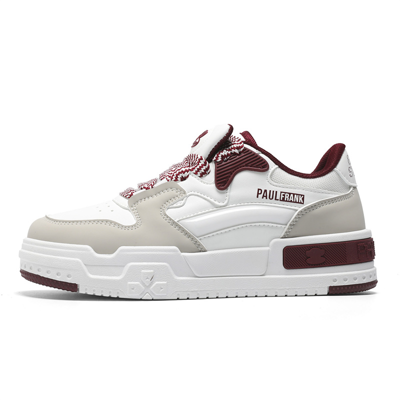 

PAUL FRANK Скользоустойчивые унисекс скейтерские кроссовки с низким верхом бежево-черные, цвет Beige Black