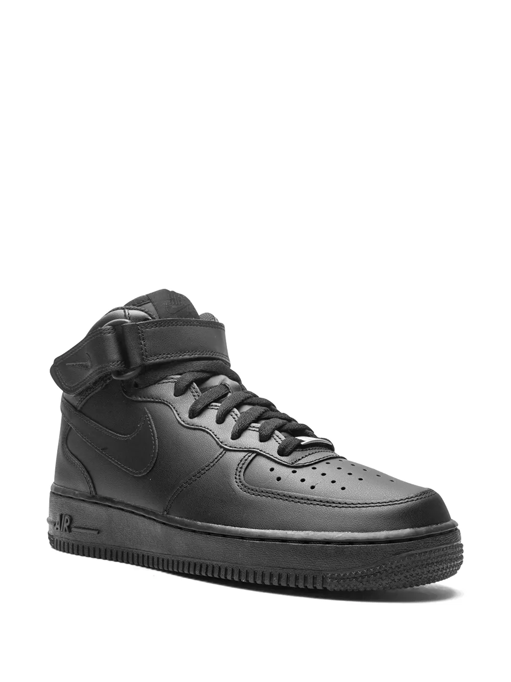 Кроссовки Air Force 1 Mid '07 2021 Release Triple Black Nike, черный — фото 2