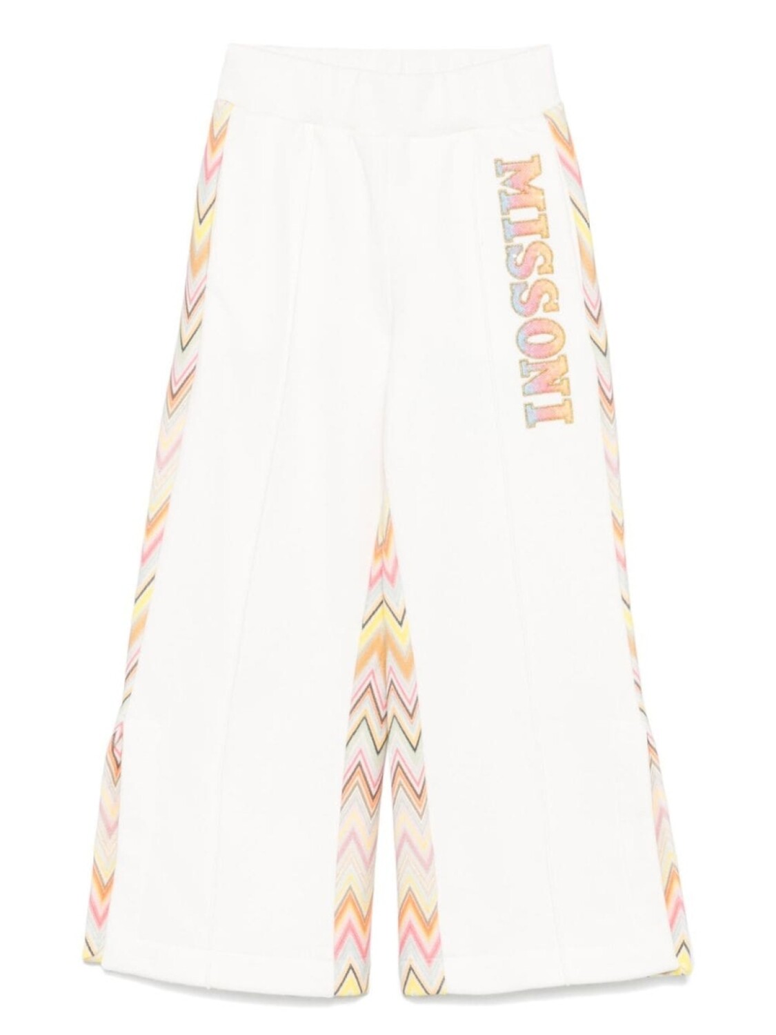 

Missoni Kids спортивные брюки с вышитым логотипом, белый