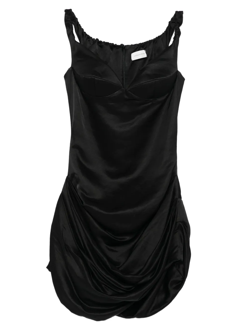 

Платье мини с драпировкой Magda Butrym, черный
