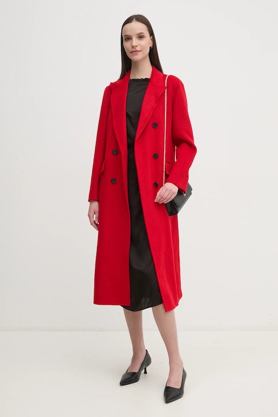 

Пальто с добавлением шерсти Pedro Del Hierro, красный