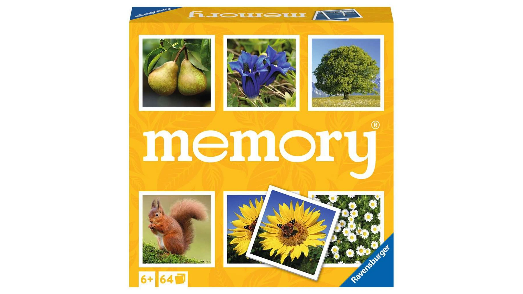 

Ravensburger Spiele Nature Memory классическая игра для всех любителей природы, игра на память для 2-8 игроков в возрасте от 6 лет и старше