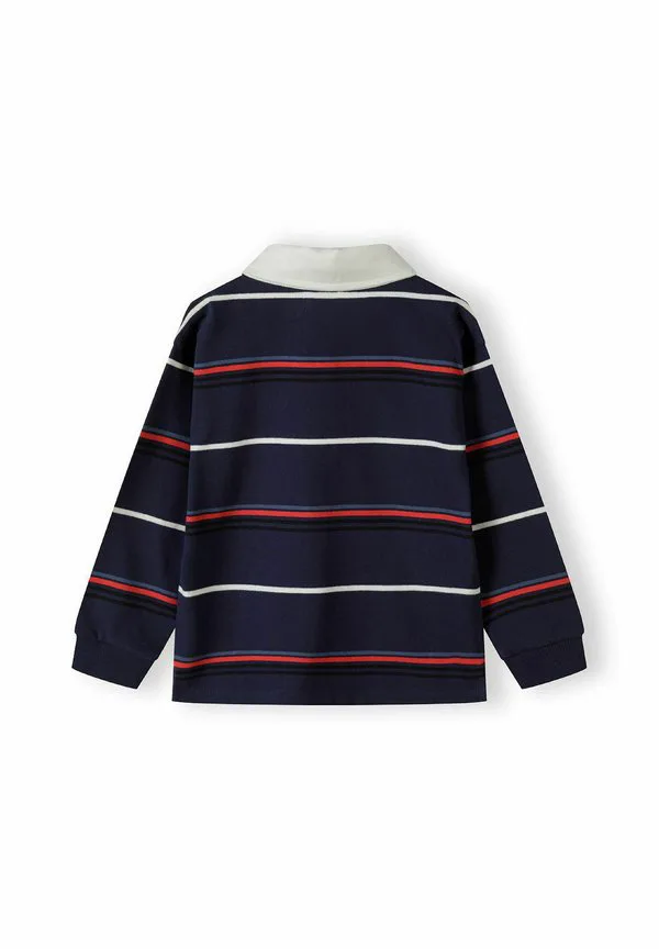 Полосатая футболка с длинными рукавами для регби Minoti, Navy White — фото 3