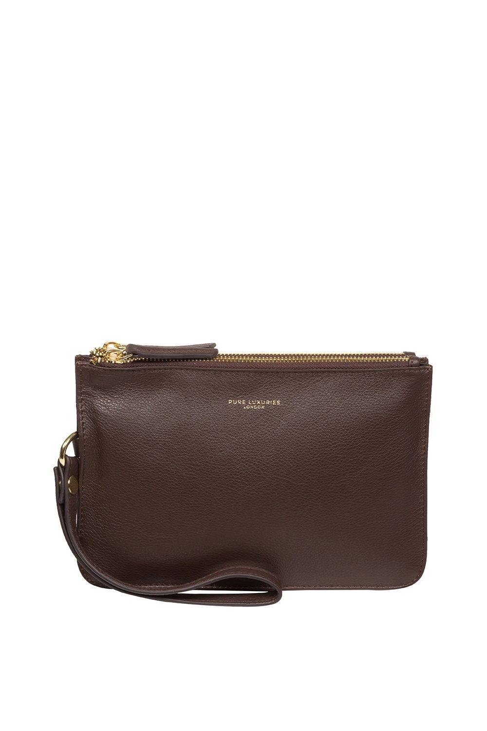 

Клатч 'Addison' из кожи наппа Pure Luxuries London, коричневый