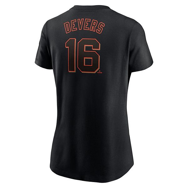 Футболка Rafael Devers San Francisco Giants черная с именем и номером Nike — фото 4