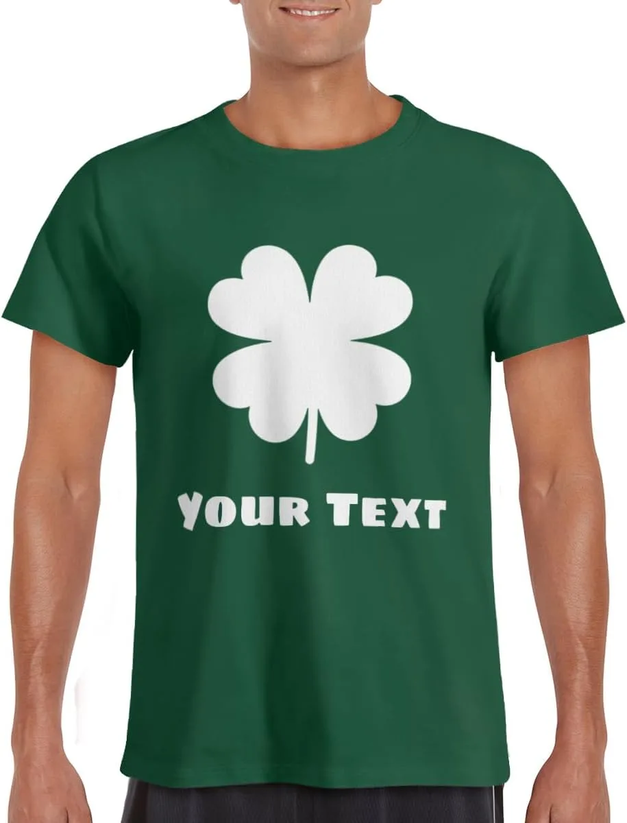 Футболка Unisex Adult Custom St Patrick's Day с зеленым клевером, двусторонняя печать — фото 4