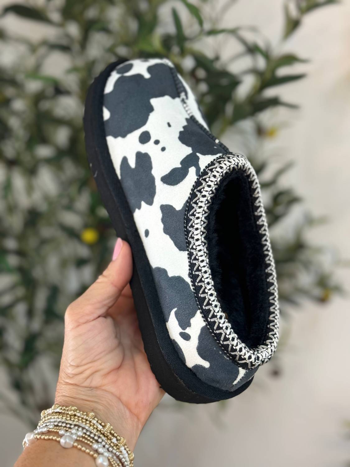 Женские слипоны Sparks с принтом коровы Very G, цвет cow print — фото 4
