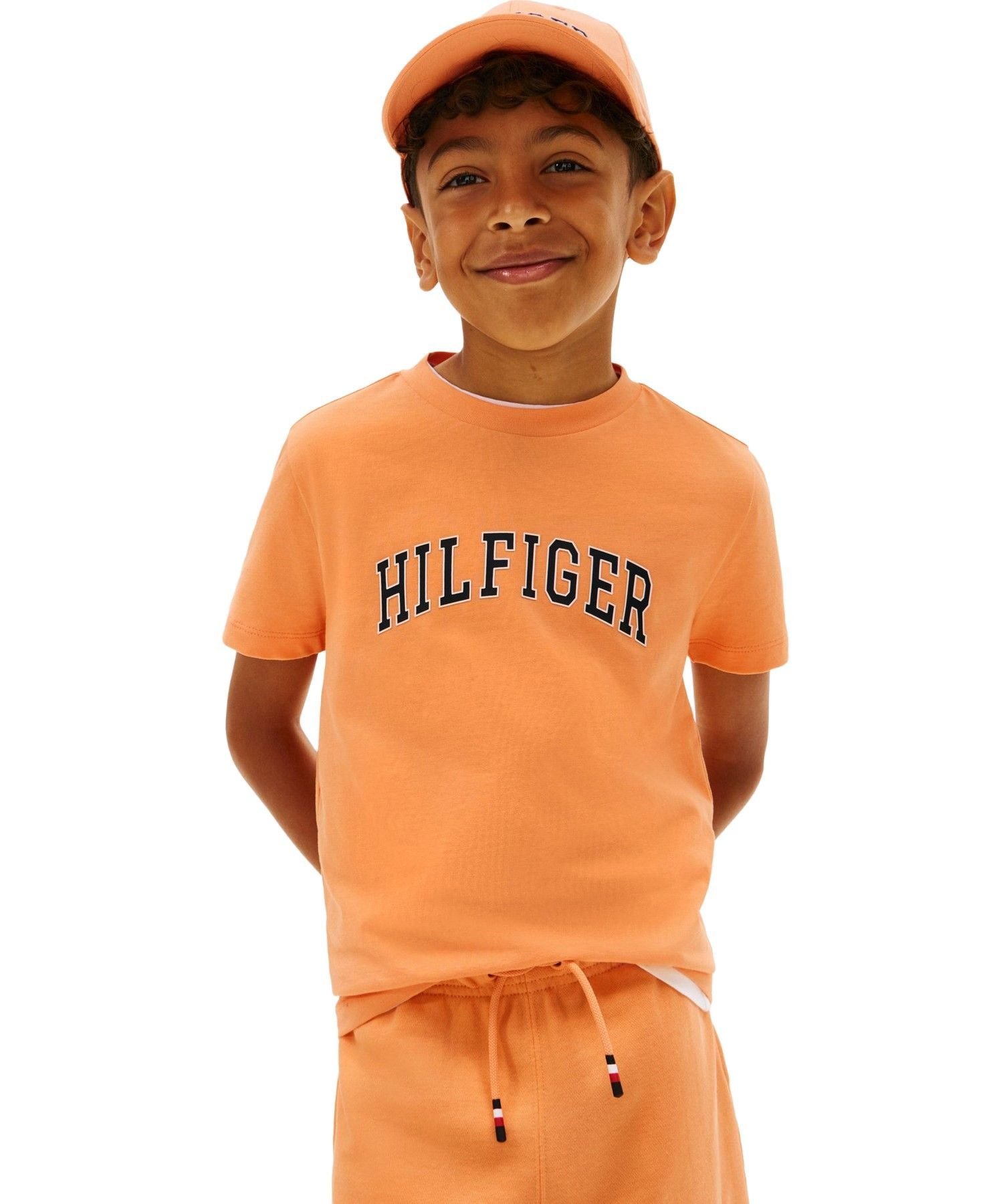 Детская футболка Hilfiger Varsity 26SS TOMMY HILFIGER, Orange SEV