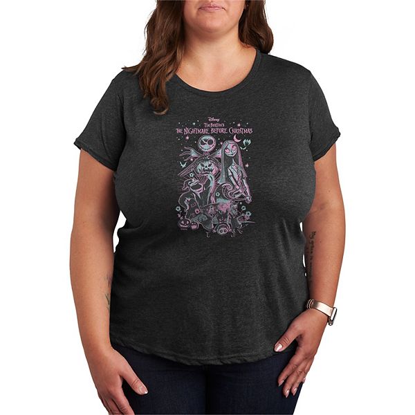

Футболка Plus size The Nightmare Before Christmas в пастельных тонах Disney, Heather Charcoal, Черный, Футболка Plus size The Nightmare Before Christmas в пастельных тонах Disney, Heather Charcoal