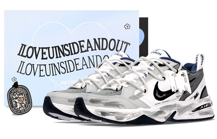 

Кроссовки Nike Air Monarch 4 Chunky Sneakers Unisex Low-top White/gray, белый