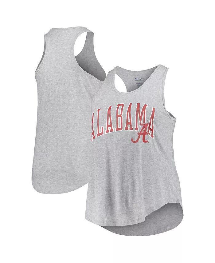

Женская майка на бретельках с овальным вырезом и логотипом цвета вереска Alabama Crimson Tide Arch Profile, серый