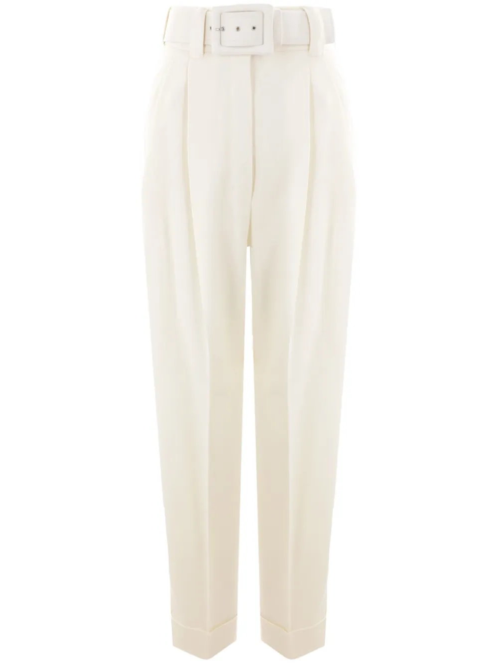

Брюки с поясом MAX MARA, белый