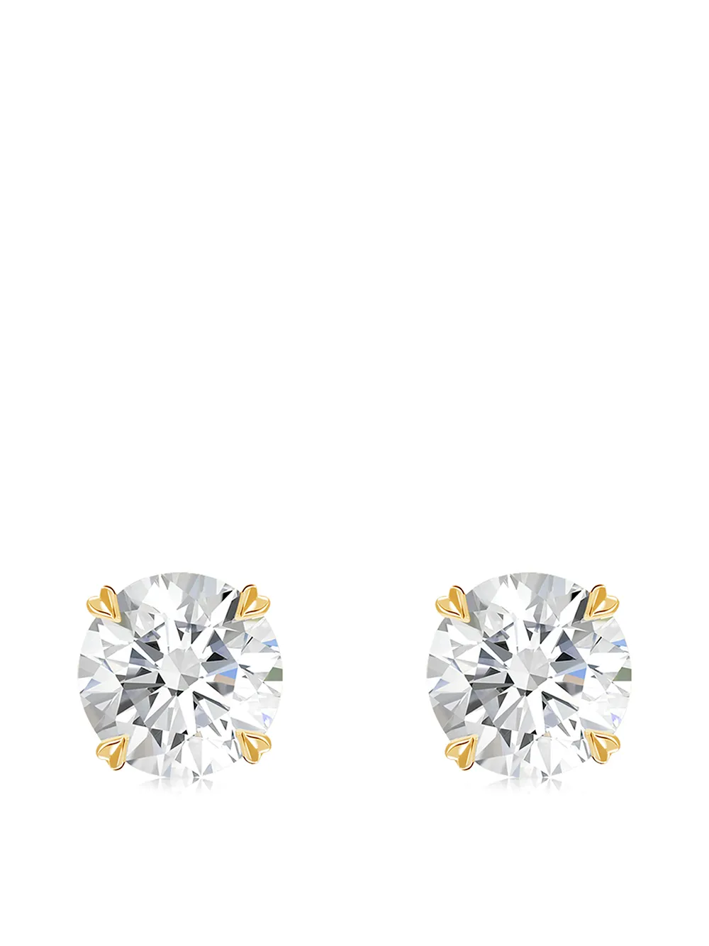 

Серьги-гвоздики Windsor из желтого золота с бриллиантами Pragnell, золотой