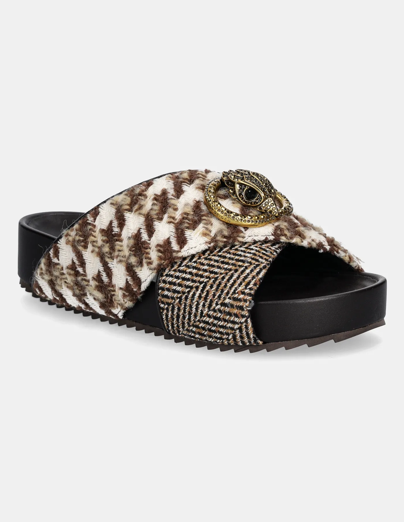 Шлепанцы Chelsea Cross Strap Dr Kurt Geiger London, бежевый