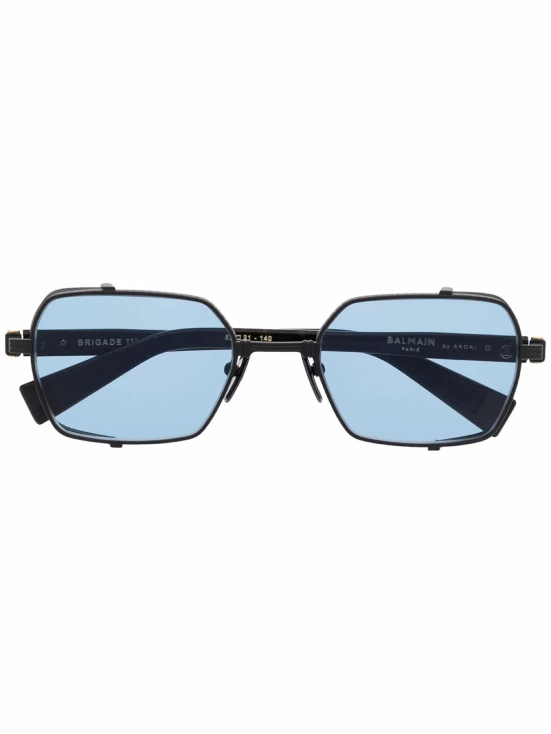 

Balmain Eyewear солнцезащитные очки Brigade III в квадратной оправе, черный