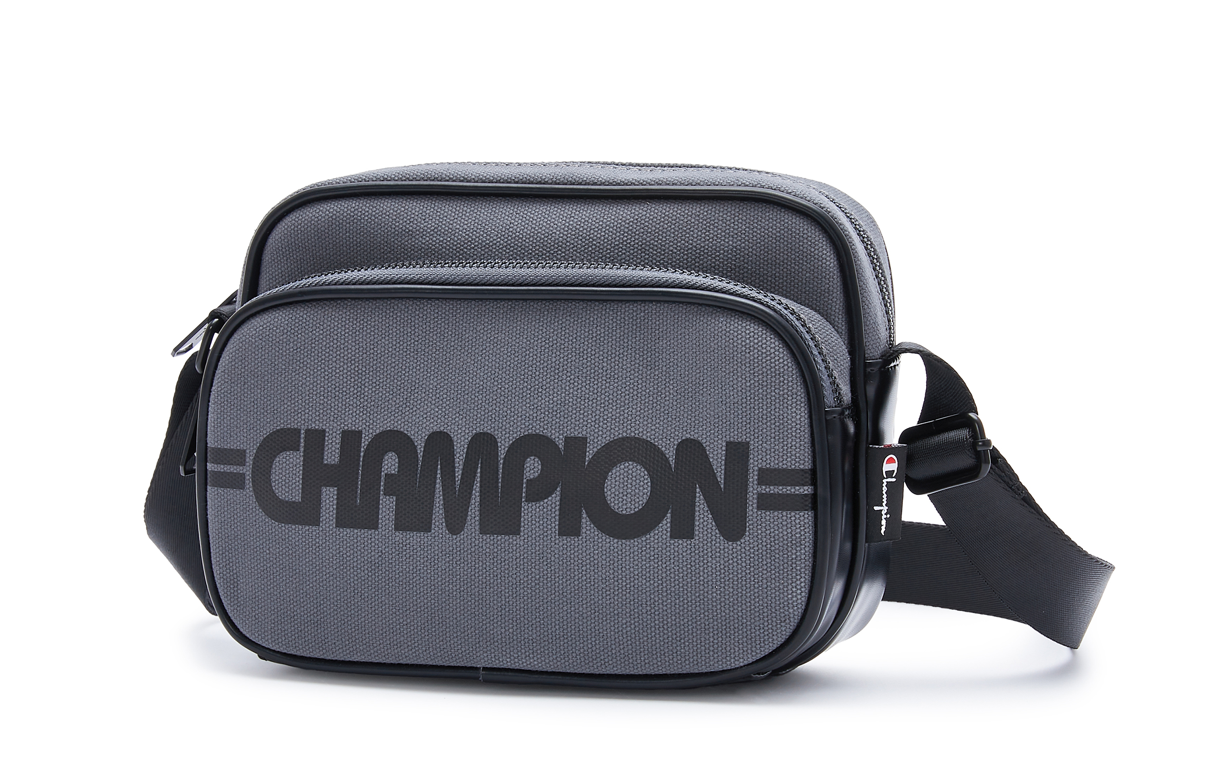 

Champion Сумка через плечо из ткани унисекс, серо-черная/черная