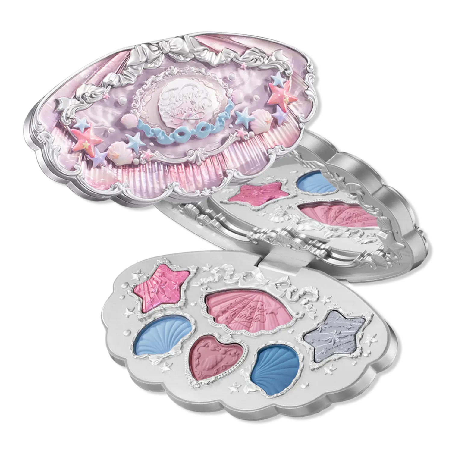 

Палитра теней Shell's Jewel Collection 6-Color Makeup Palette Flower Knows, 02 Mermaid’s Tears (aquatic pastel)