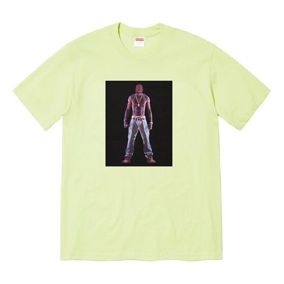 

Футболка ss20 week 1 tupac hologram tee Supreme, зеленый