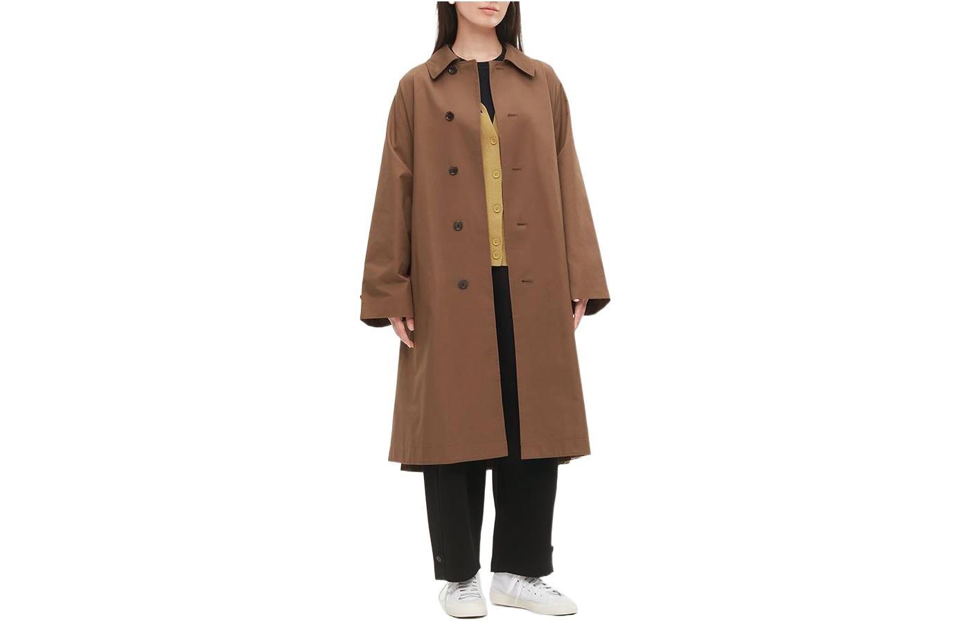 

Пальто женское коричневое Uniqlo