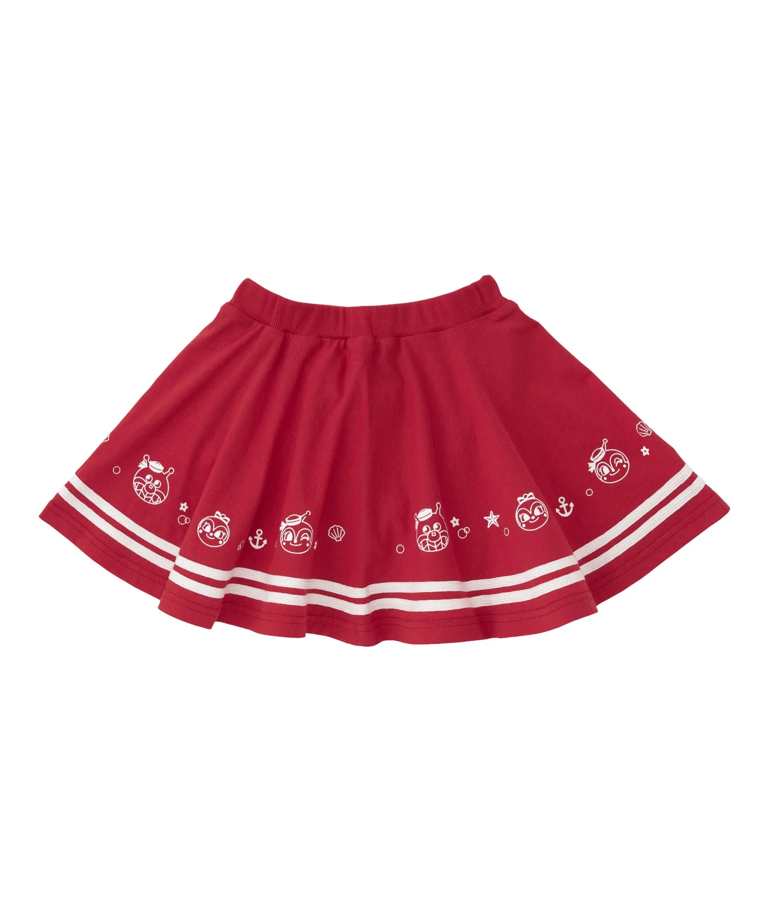 Детская юбка-солнце ANPANMAN KIDS COLLECTION с морским принтом красная — фото 4